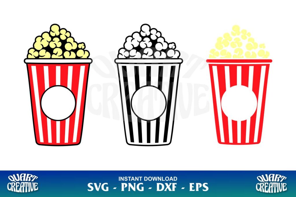 Pop Corn SVG PNG Popcorn SVG PNG