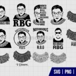 Ruth Bader Ginsburg SVG Bundle