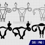Uterus Middle Finger SVG
