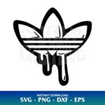 adidas dripping logo SVG