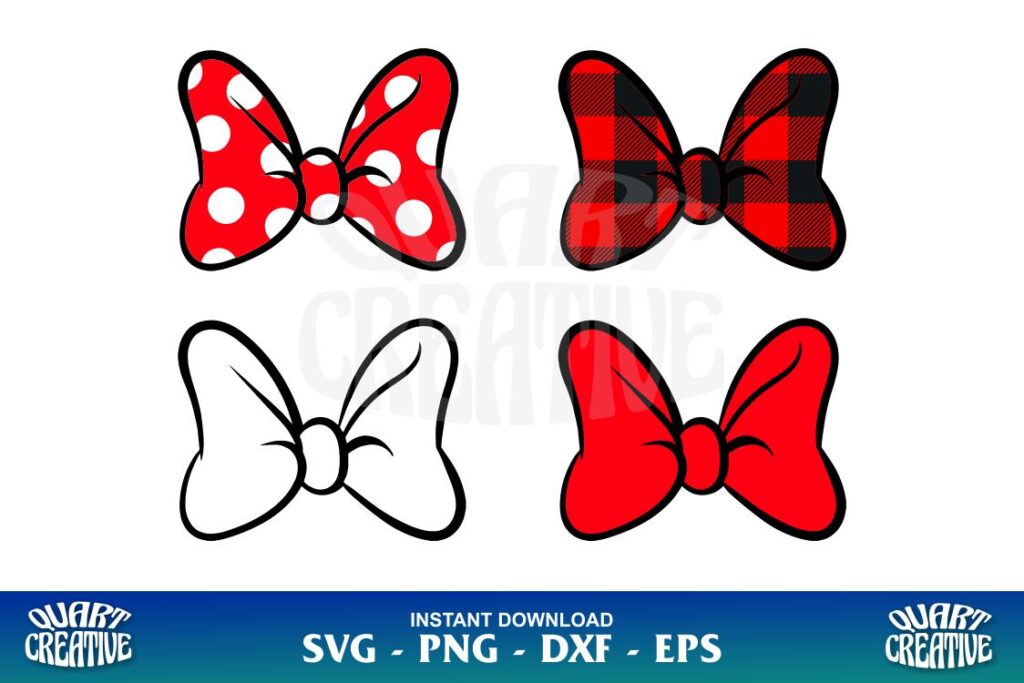 minnie mouse bow svg