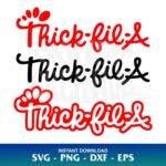 thick fil a svg