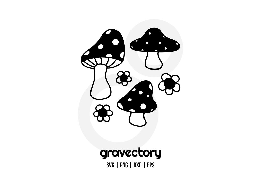 Cute Mushroom SVG