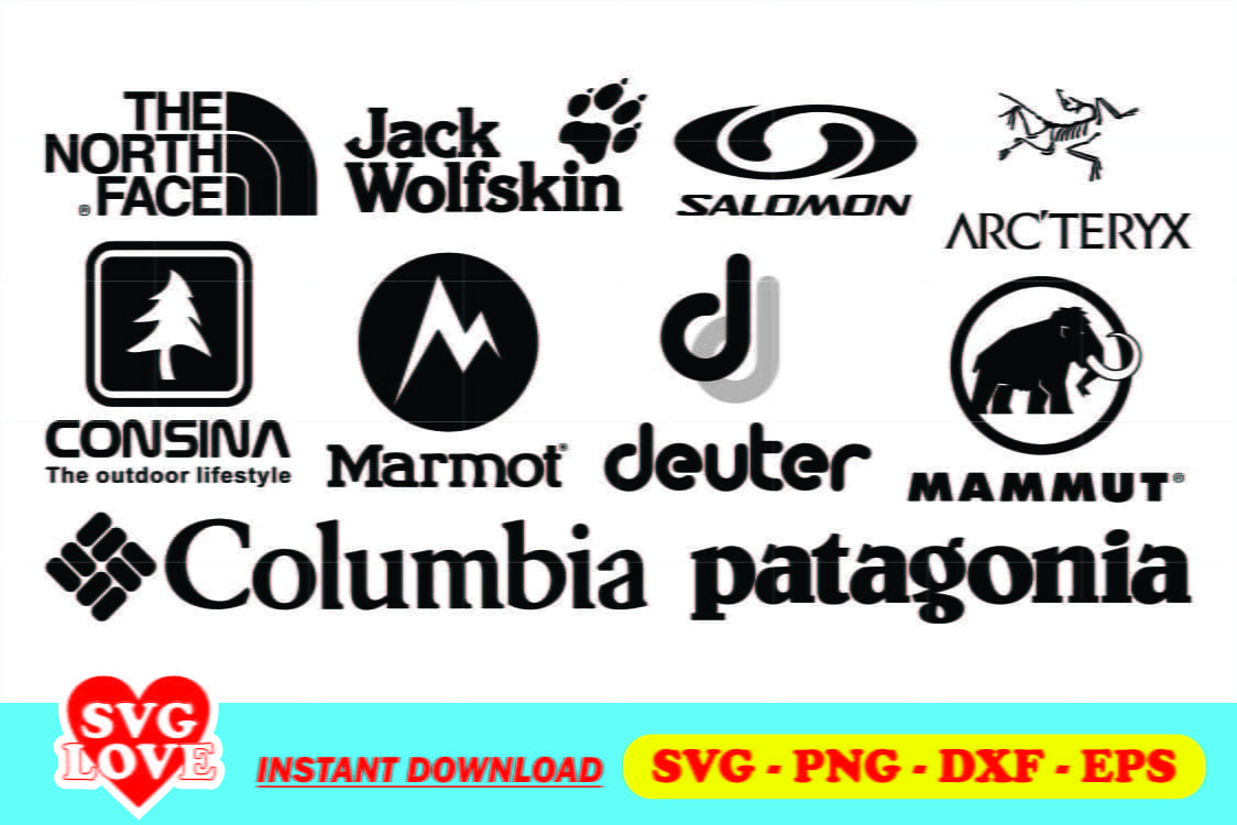 Outdoor Brand Logo SVG Bundle - Gravectory