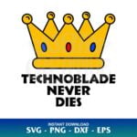 Technoblade Never Dies SVG