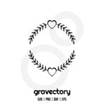 Floral Wreath SVG Free