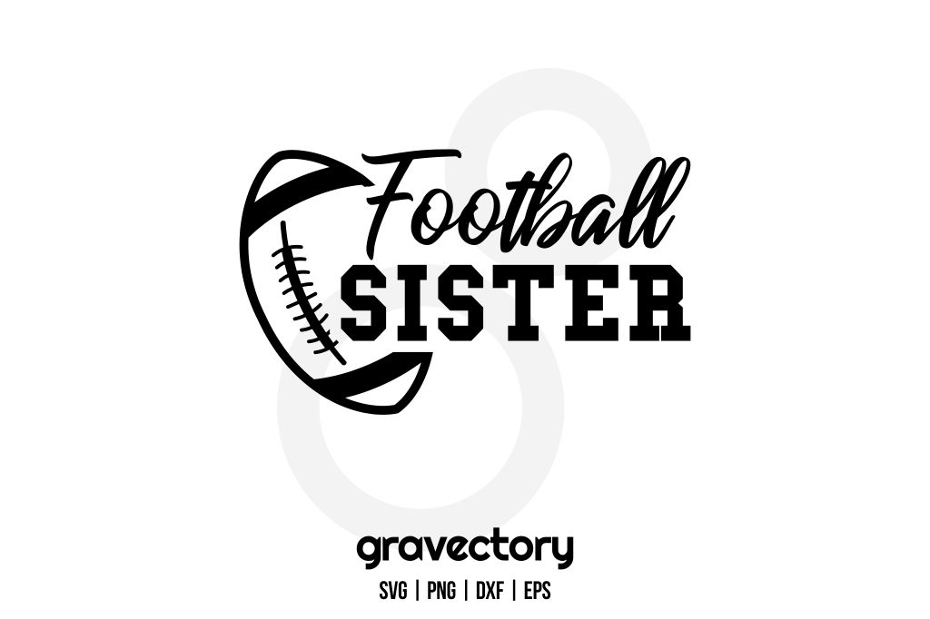 Football Sister SVG Free