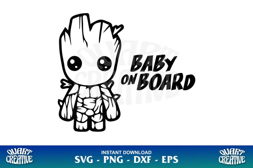 Groot SVG Baby On Board SVG Groot SVG Baby On Board SVG