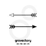 Straight Arrows SVG Free