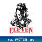 eleven stranger things SVG