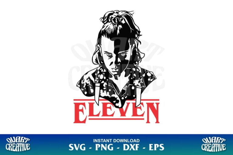 Eleven Stranger Things SVG - Gravectory