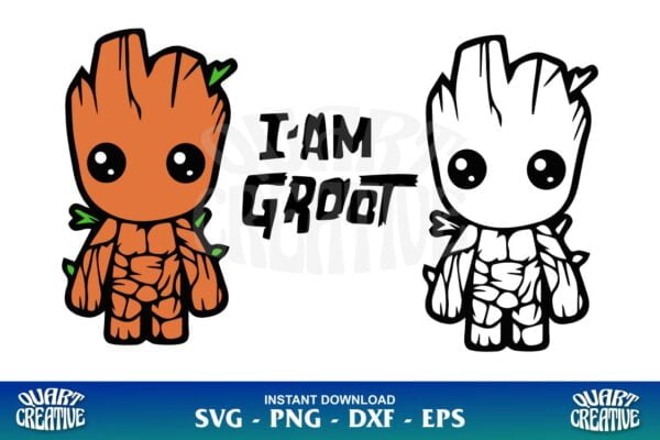 Groot SVG Cricut - Gravectory