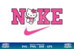 Hello Kitty Nike Logo SVG - Gravectory