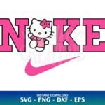 hello kitty nike logo svg