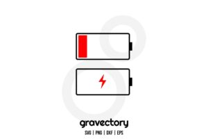 low battery svg