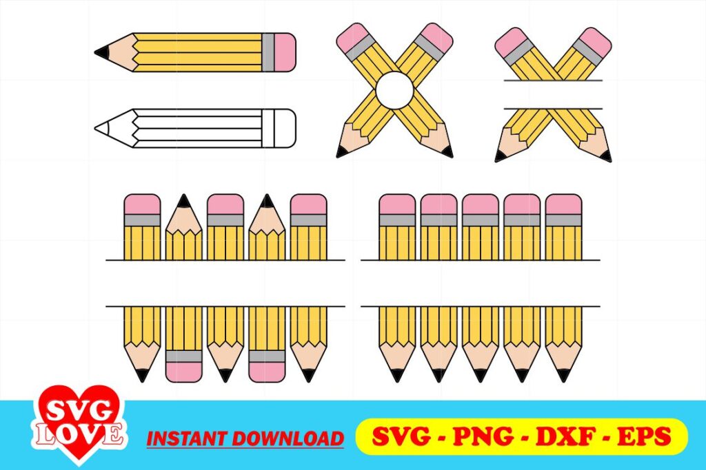 pencil svg bundle