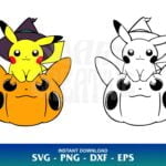 pikachu pumpkin svg