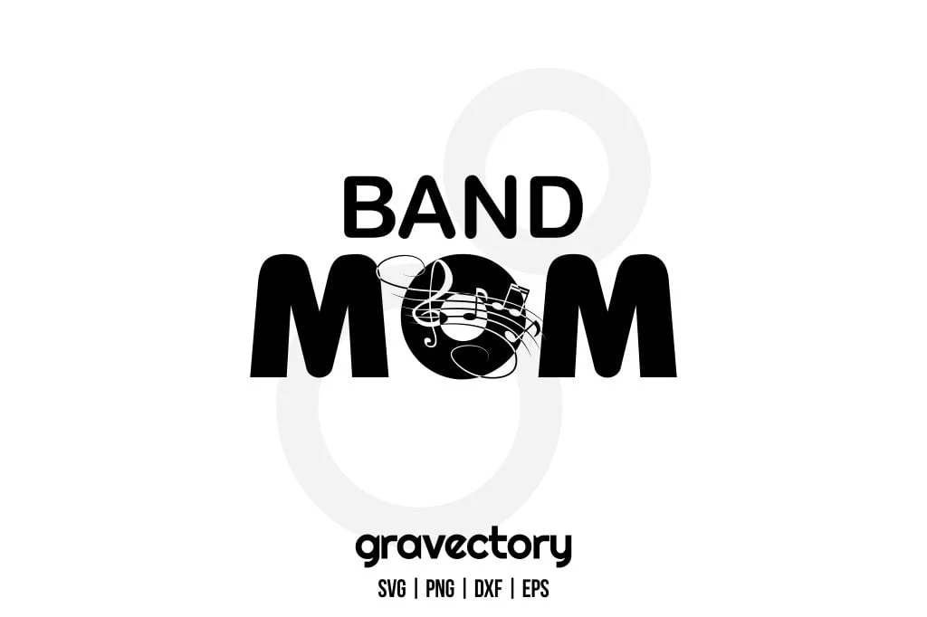 Band Mom SVG Free