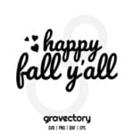 Happy Fall Yall SVG Free