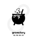 Witch Cauldron SVG Free