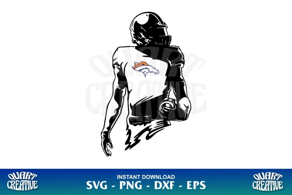 denver broncos football player svg Denver Broncos Football Player SVG