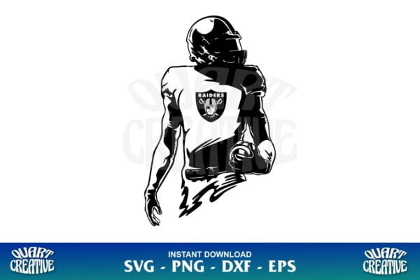 Las Vegas Raiders Football Player SVG - Gravectory