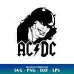 Angus Young ACDC SVG
