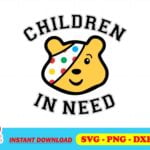 CHILDREN IN NEED SVG PUDsEY BEAR SVG