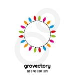 Christmas Lights SVG Free