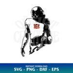 Cincinnati Bengals football player svg