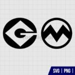 Minion Gru G Logo SVG