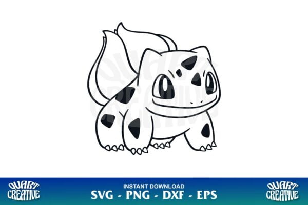 Bulbasaur Pokemon SVG Cricut - Gravectory