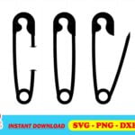 safety pin SVG