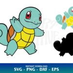 Squirtle Pokemon SVG Layered