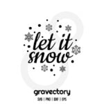 Let It Snow SVG Free