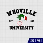 Whoville University Grinch Hand SVG
