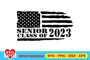 american flag senior class of 2023 svg