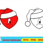 Bad Bunny Heart Christmas SVG