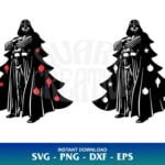Dart Vader Christmas Tree SVG