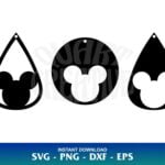 mickey mouse earring svg
