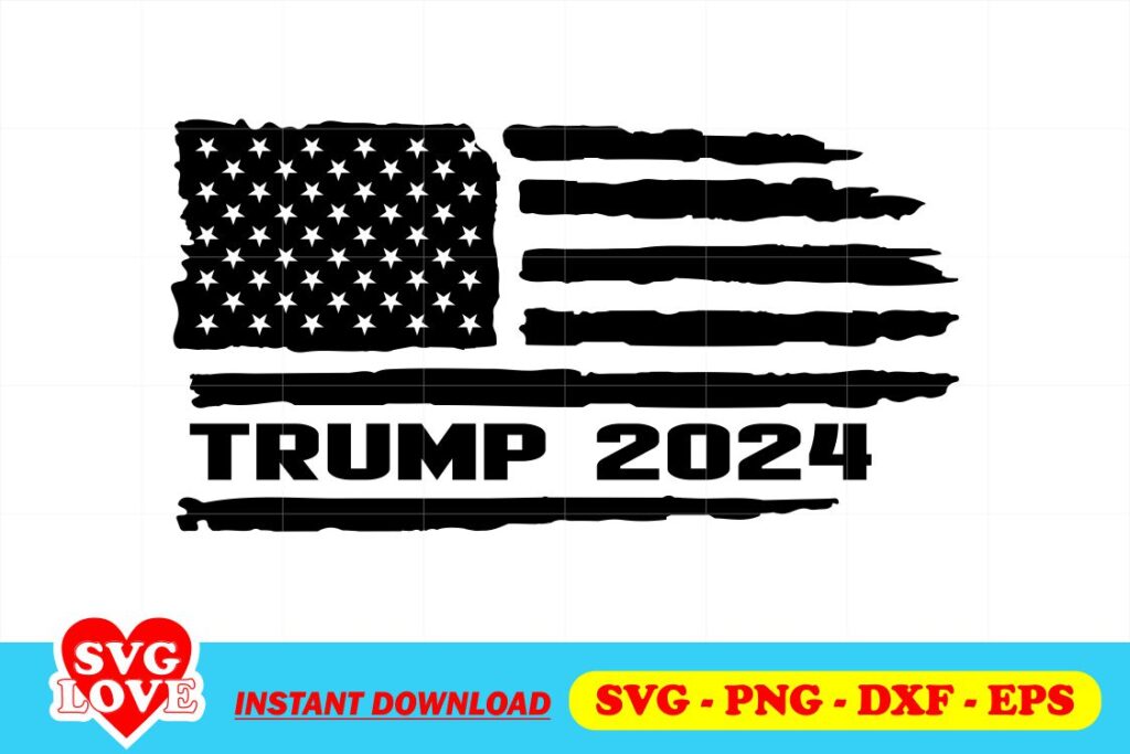 trump 2024 flag svg