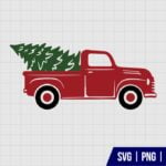 Christmas Pickup Truck SVG File