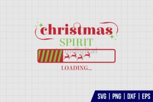 Christmas Spirit Loading SVG