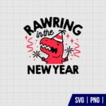 Rawring In New Year SVG