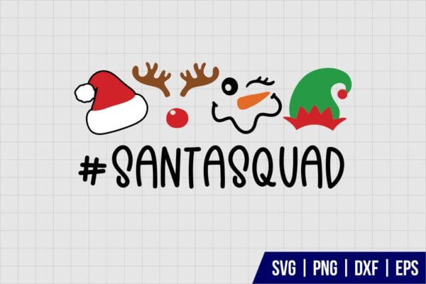 Santa Squad SVG - Gravectory