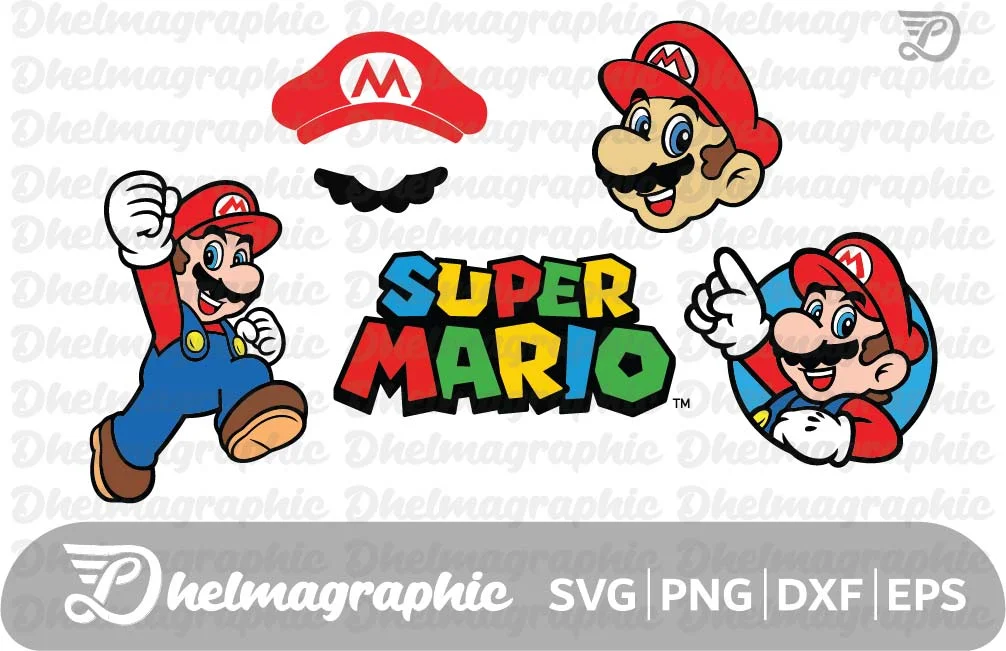 Super Mario SVG Bundle