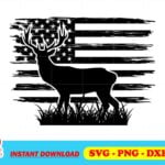 deer hunting usa flag svg