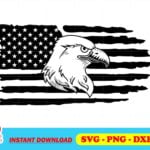 Eagle American Flag SVG
