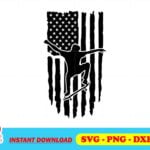 Skateboard SVG USA Flag SVG