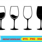 Wine Glass SVG Vector